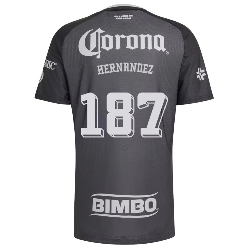 Danxen Niño Camiseta Miguel Hernández #187 Gris Blanco Negro 2ª Equipación 2026/27 La Camisa