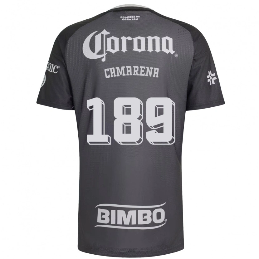 Danxen Niño Camiseta Luis Camarena #189 Gris Blanco Negro 2ª Equipación 2026/27 La Camisa
