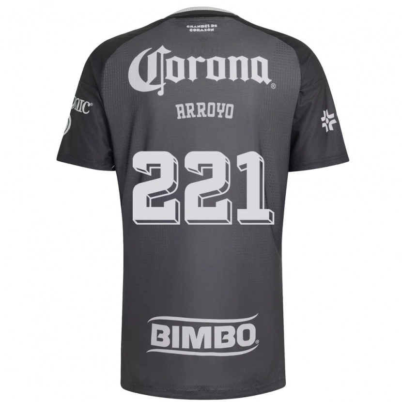 Danxen Niño Camiseta Reyli Arroyo #221 Gris Blanco Negro 2ª Equipación 2026/27 La Camisa