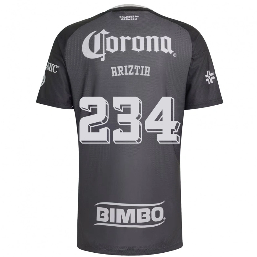 Danxen Niño Camiseta Íñigo Ariztia #234 Gris Blanco Negro 2ª Equipación 2026/27 La Camisa