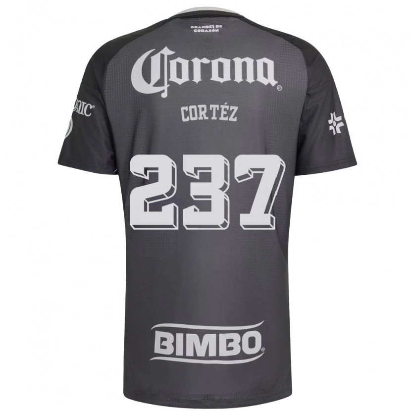 Danxen Niño Camiseta Guillermo Cortéz #237 Gris Blanco Negro 2ª Equipación 2026/27 La Camisa