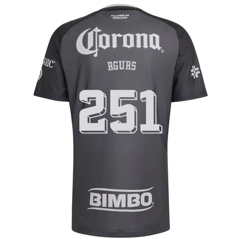 Danxen Niño Camiseta Brian Aguas #251 Gris Blanco Negro 2ª Equipación 2026/27 La Camisa