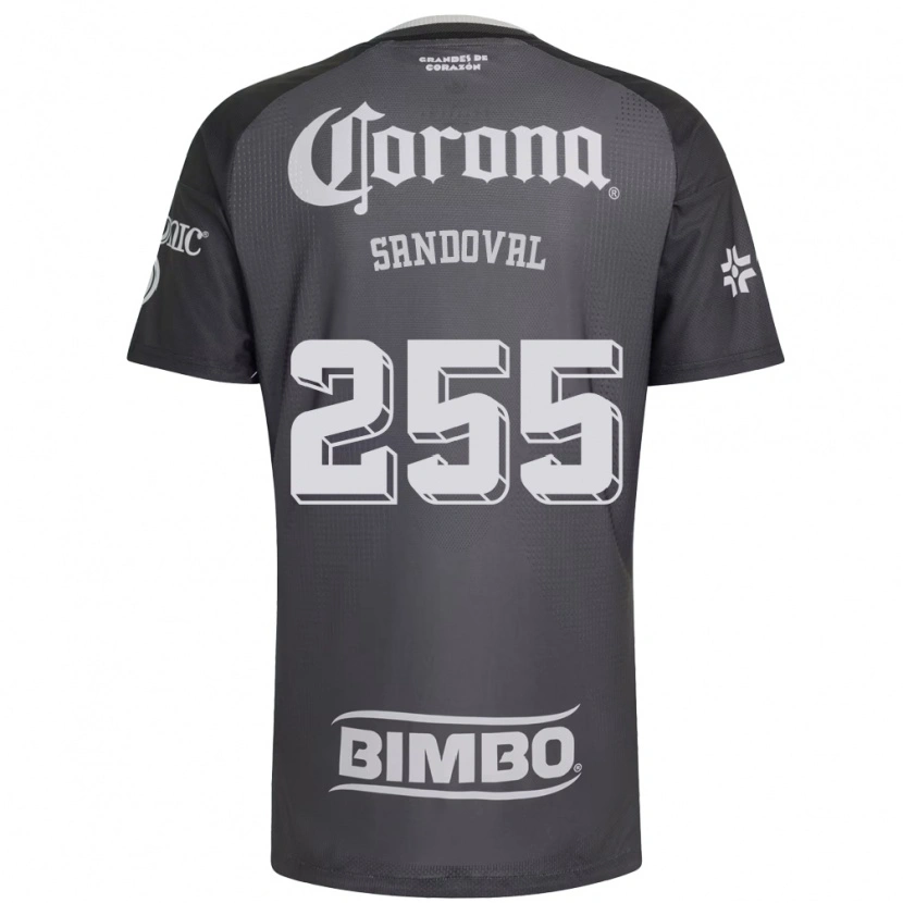 Danxen Niño Camiseta Edson Sandoval #255 Gris Blanco Negro 2ª Equipación 2026/27 La Camisa