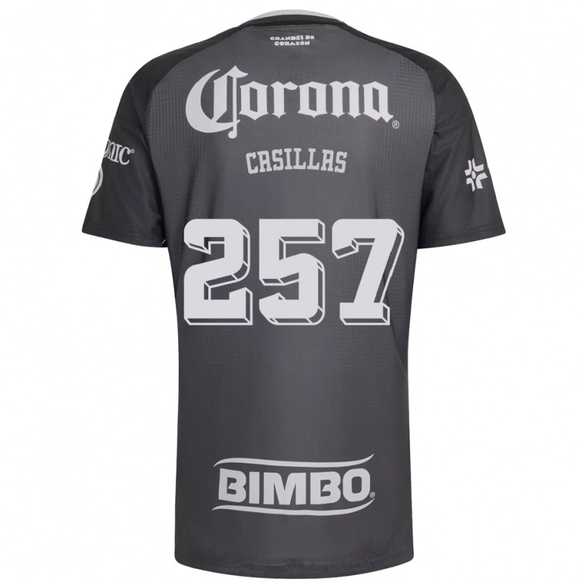 Danxen Niño Camiseta Iván Casillas #257 Gris Blanco Negro 2ª Equipación 2026/27 La Camisa