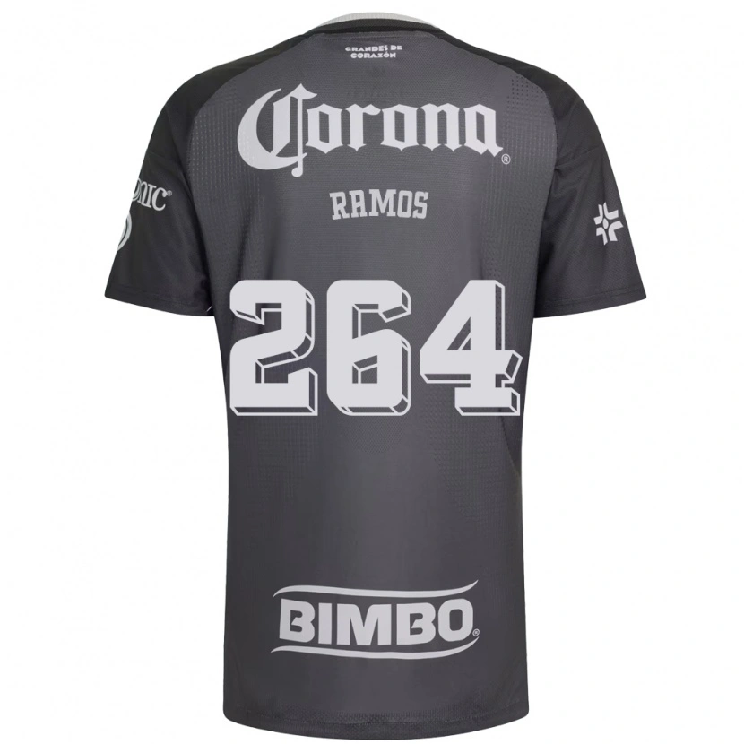 Danxen Niño Camiseta Bryan Ramos #264 Gris Blanco Negro 2ª Equipación 2026/27 La Camisa