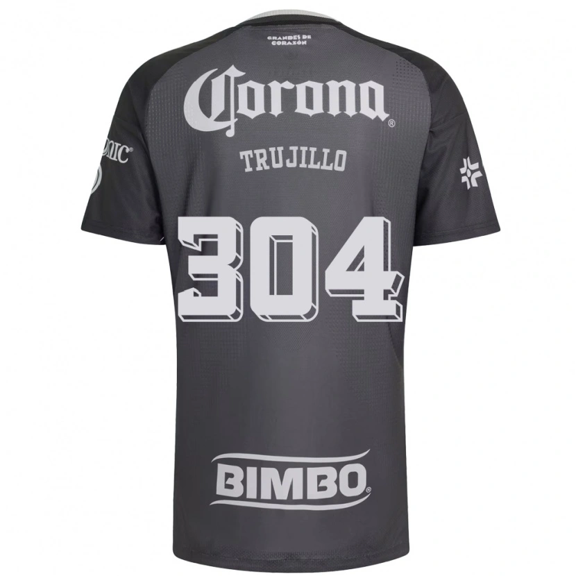 Danxen Niño Camiseta Luis Trujillo #304 Gris Blanco Negro 2ª Equipación 2026/27 La Camisa