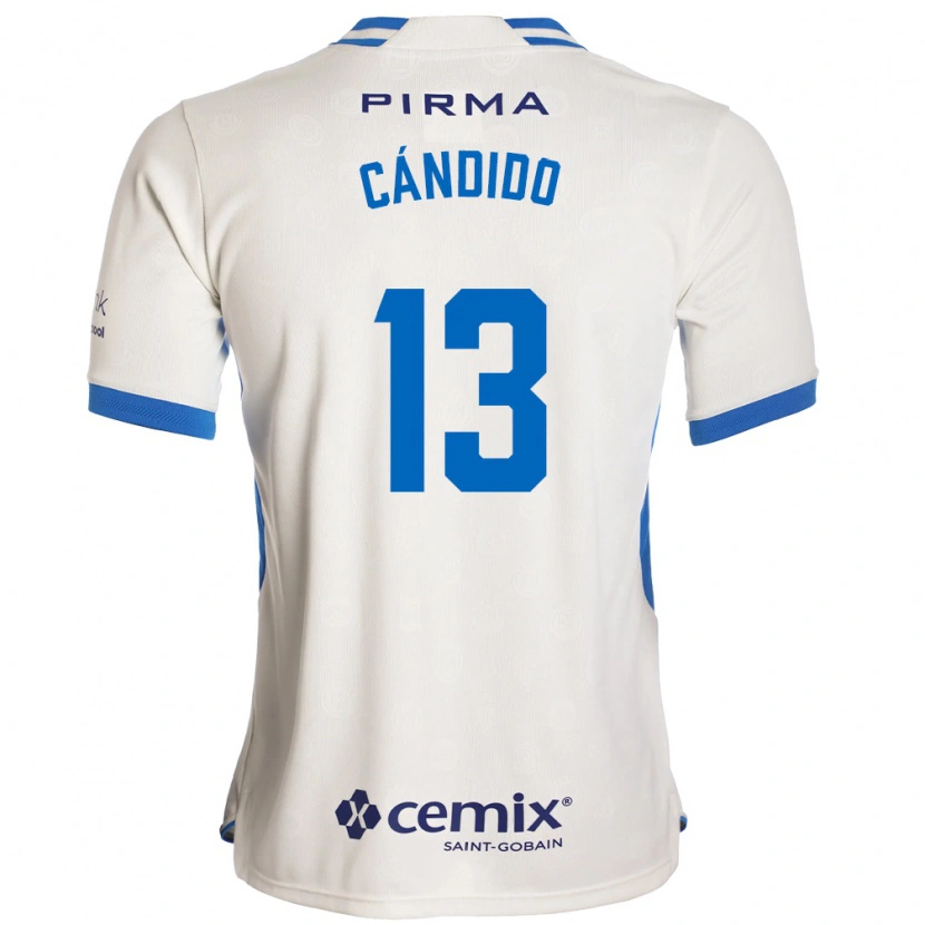 Danxen Niño Camiseta Camilo Cándido #13 Blanco Azul Rojo 2ª Equipación 2026/27 La Camisa