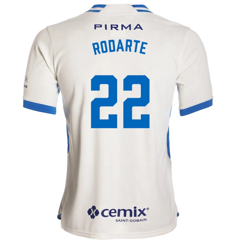 Danxen Niño Camiseta Jorge Rodarte #22 Blanco Azul Rojo 2ª Equipación 2026/27 La Camisa