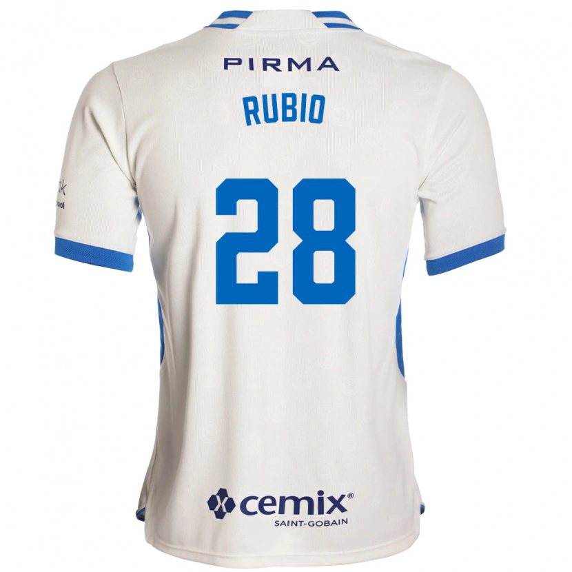 Danxen Niño Camiseta Raymundo Rubio #28 Blanco Azul Rojo 2ª Equipación 2026/27 La Camisa