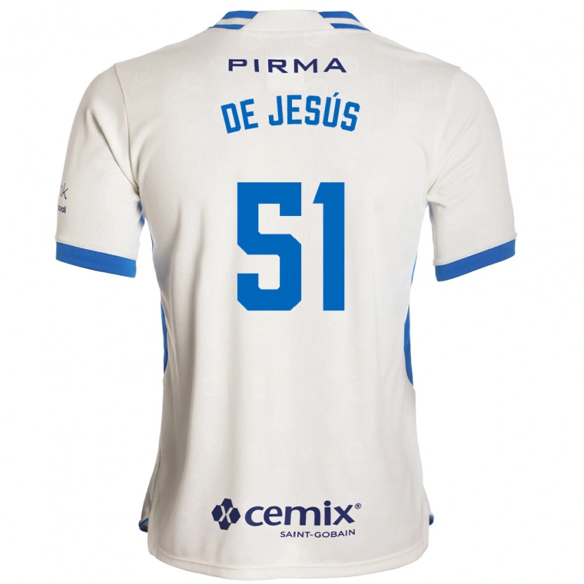 Danxen Niño Camiseta Luis De Jesús #51 Blanco Azul Rojo 2ª Equipación 2026/27 La Camisa