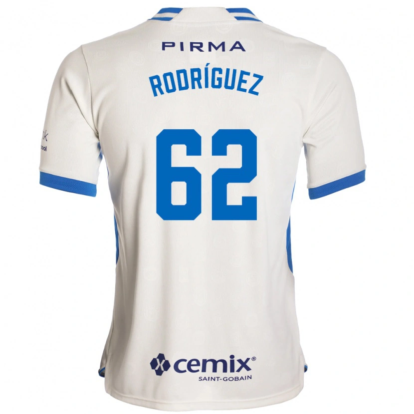 Danxen Niño Camiseta Emanuel Rodríguez #62 Blanco Azul Rojo 2ª Equipación 2026/27 La Camisa