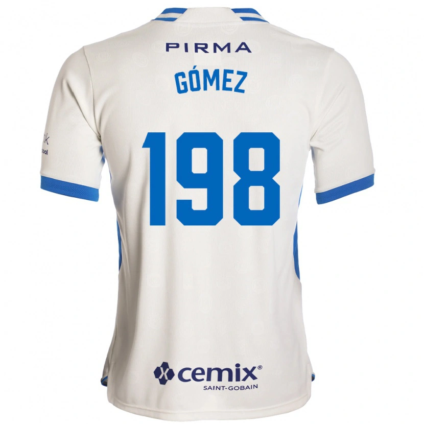 Danxen Niño Camiseta Luiszael Gómez #198 Blanco Azul Rojo 2ª Equipación 2026/27 La Camisa
