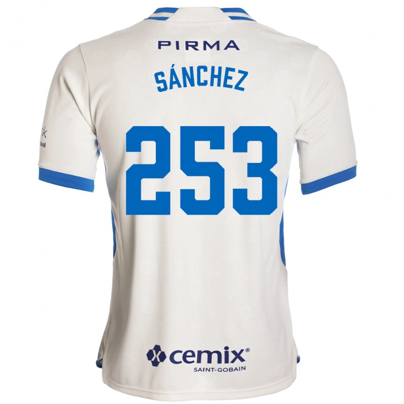 Danxen Niño Camiseta Pablo Sánchez #253 Blanco Azul Rojo 2ª Equipación 2026/27 La Camisa