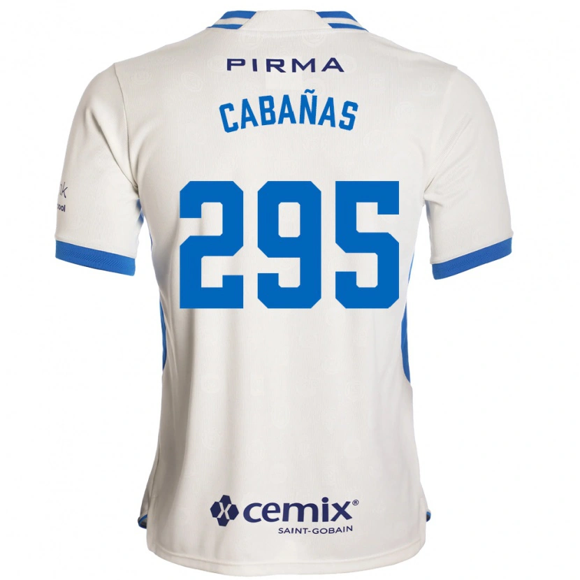 Danxen Niño Camiseta Diego Cabañas #295 Blanco Azul Rojo 2ª Equipación 2026/27 La Camisa