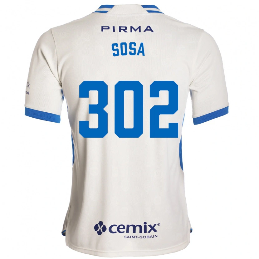 Danxen Niño Camiseta Dustyn Sosa #302 Blanco Azul Rojo 2ª Equipación 2026/27 La Camisa