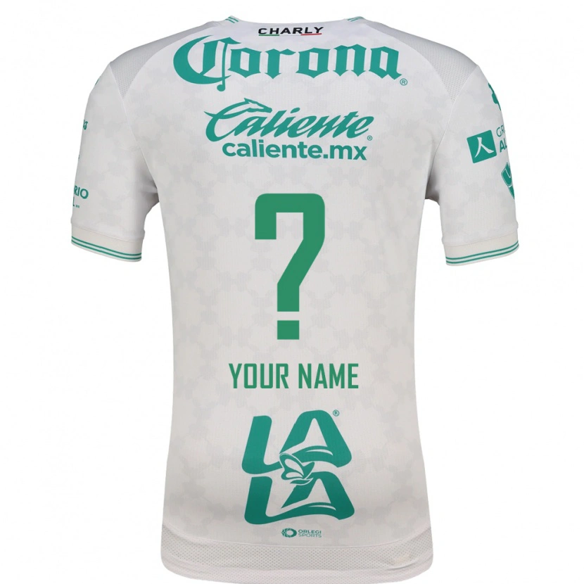Danxen Niño Camiseta Su Nombre #0 Verde Claro Blanco 2ª Equipación 2026/27 La Camisa