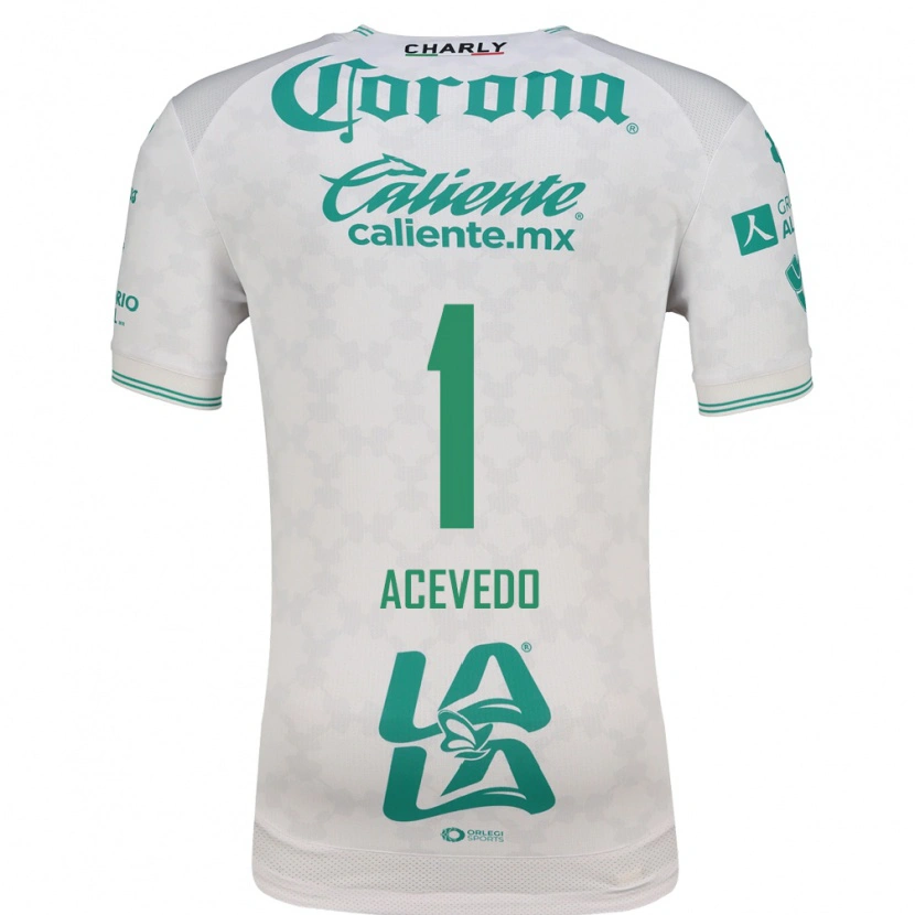 Danxen Niño Camiseta Carlos Acevedo #1 Verde Claro Blanco 2ª Equipación 2026/27 La Camisa