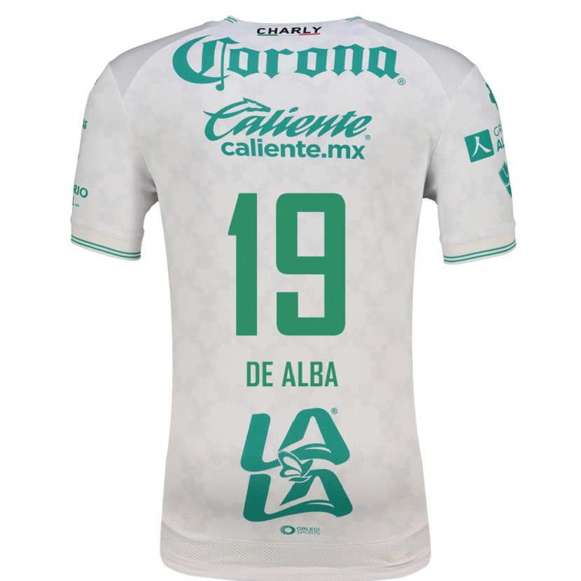 Danxen Niño Camiseta Luisa De Alba #19 Verde Claro Blanco 2ª Equipación 2026/27 La Camisa