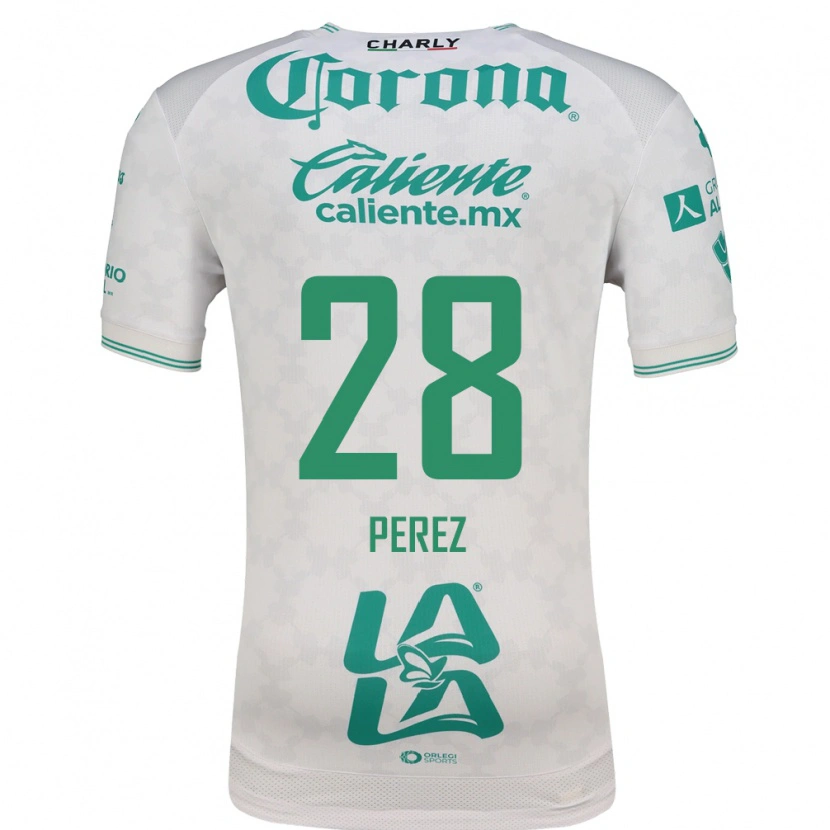 Danxen Niño Camiseta Geovanni Pérez #28 Verde Claro Blanco 2ª Equipación 2026/27 La Camisa