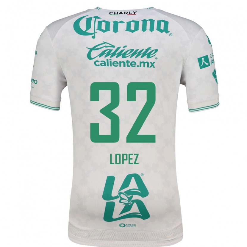 Danxen Niño Camiseta Raúl López #32 Verde Claro Blanco 2ª Equipación 2026/27 La Camisa