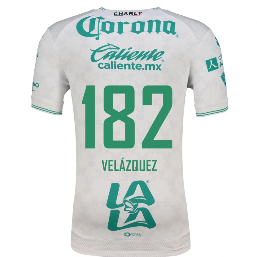 Danxen Niño Camiseta Matías Velázquez #182 Verde Claro Blanco 2ª Equipación 2026/27 La Camisa