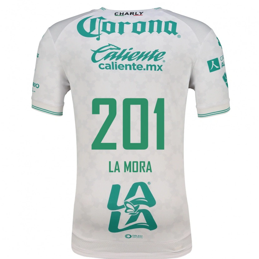 Danxen Niño Camiseta Luis De La Mora #201 Verde Claro Blanco 2ª Equipación 2026/27 La Camisa