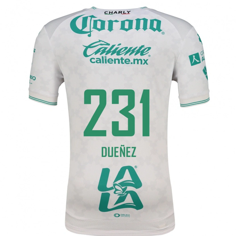 Danxen Niño Camiseta José Dueñez #231 Verde Claro Blanco 2ª Equipación 2026/27 La Camisa