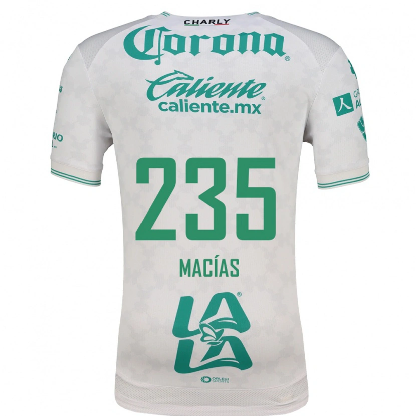 Danxen Niño Camiseta Jesús Macías #235 Verde Claro Blanco 2ª Equipación 2026/27 La Camisa