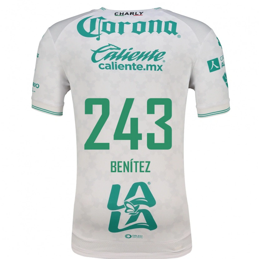 Danxen Niño Camiseta Gianluca Benítez #243 Verde Claro Blanco 2ª Equipación 2026/27 La Camisa