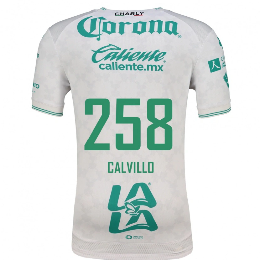 Danxen Niño Camiseta Carlos Calvillo #258 Verde Claro Blanco 2ª Equipación 2026/27 La Camisa