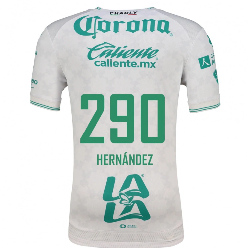 Danxen Niño Camiseta Juan Hernández #290 Verde Claro Blanco 2ª Equipación 2026/27 La Camisa