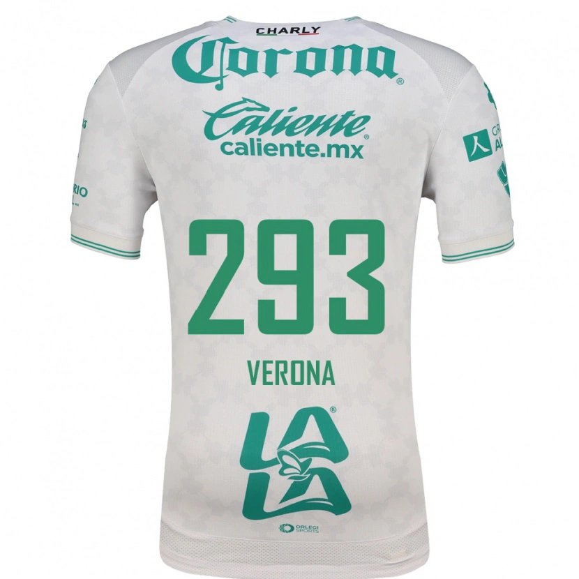 Danxen Niño Camiseta Jesús Verona #293 Verde Claro Blanco 2ª Equipación 2026/27 La Camisa