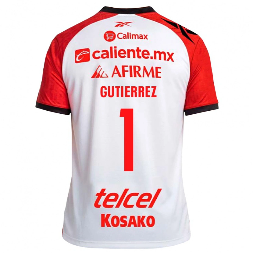 Danxen Niño Camiseta Alejandra Gutierrez #1 Rojo Blanco Negro 2ª Equipación 2026/27 La Camisa