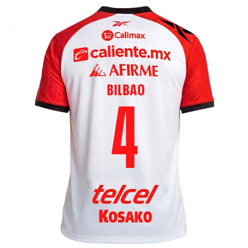 Danxen Niño Camiseta Unai Bilbao #4 Rojo Blanco Negro 2ª Equipación 2026/27 La Camisa