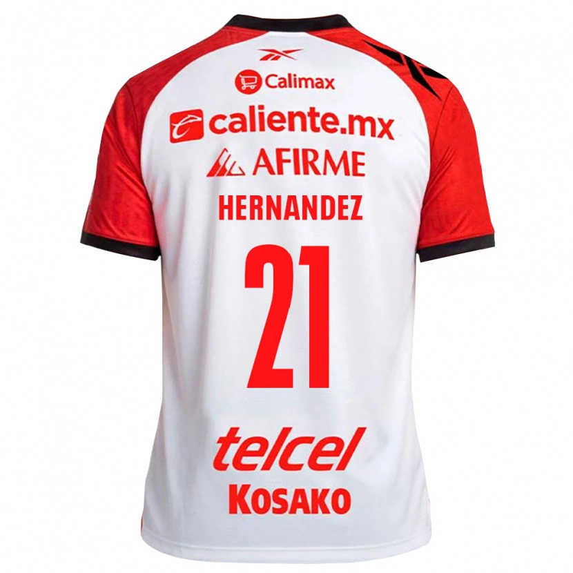 Danxen Niño Camiseta Inglis Hernandez #21 Rojo Blanco Negro 2ª Equipación 2026/27 La Camisa