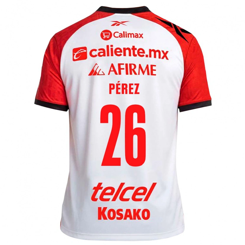 Danxen Niño Camiseta Aldahir Pérez #26 Rojo Blanco Negro 2ª Equipación 2026/27 La Camisa