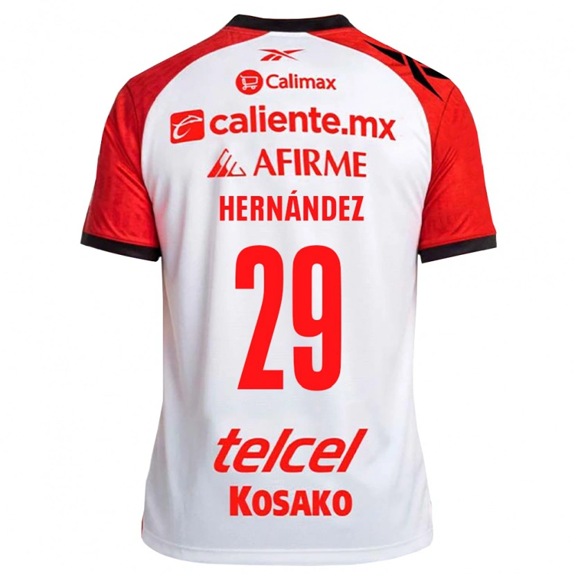 Danxen Niño Camiseta Salim Hernández #29 Rojo Blanco Negro 2ª Equipación 2026/27 La Camisa