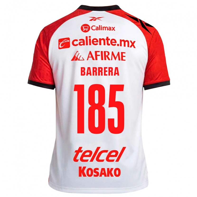 Danxen Niño Camiseta Geonathan Barrera #185 Rojo Blanco Negro 2ª Equipación 2026/27 La Camisa