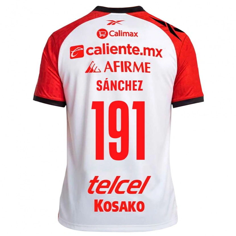 Danxen Niño Camiseta Diego Sánchez #191 Rojo Blanco Negro 2ª Equipación 2026/27 La Camisa