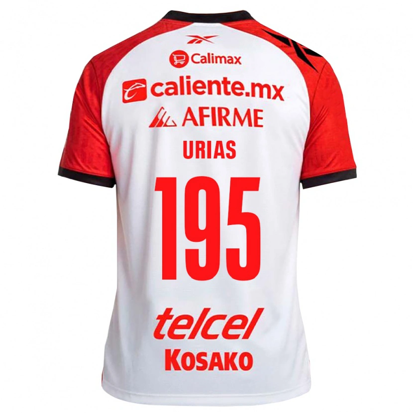 Danxen Niño Camiseta Héctor Urías #195 Rojo Blanco Negro 2ª Equipación 2026/27 La Camisa