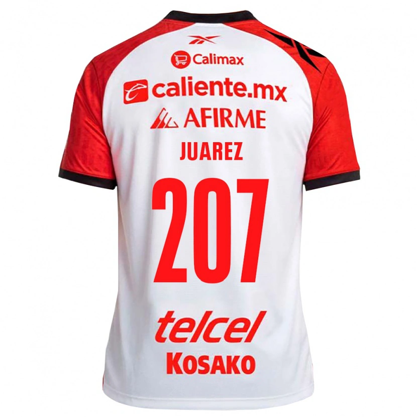 Danxen Niño Camiseta José Juárez #207 Rojo Blanco Negro 2ª Equipación 2026/27 La Camisa