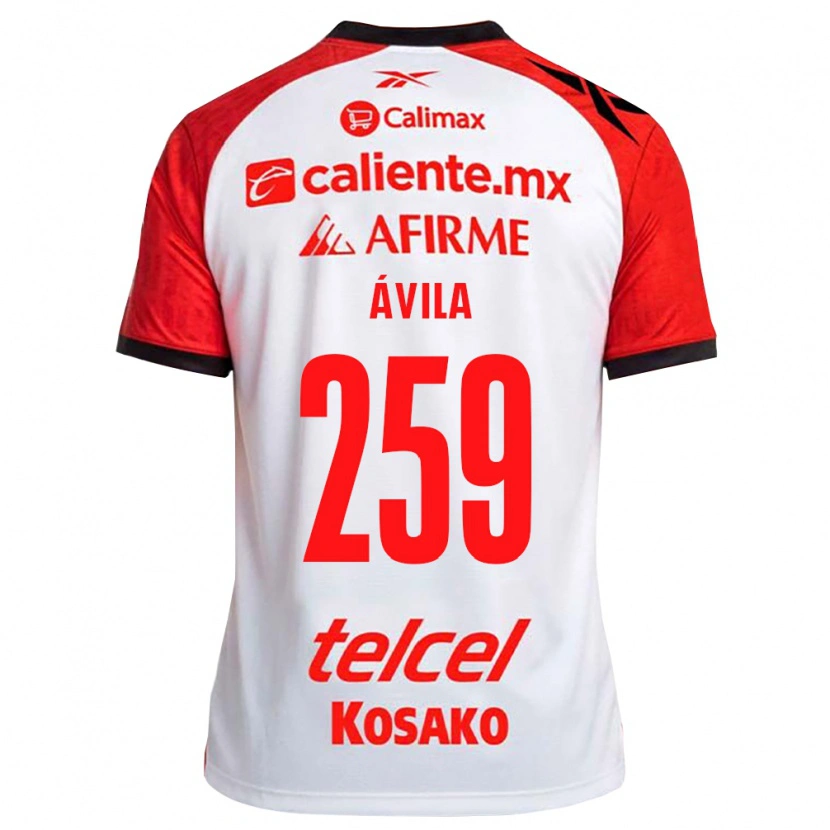 Danxen Niño Camiseta Daniel Ávila #259 Rojo Blanco Negro 2ª Equipación 2026/27 La Camisa