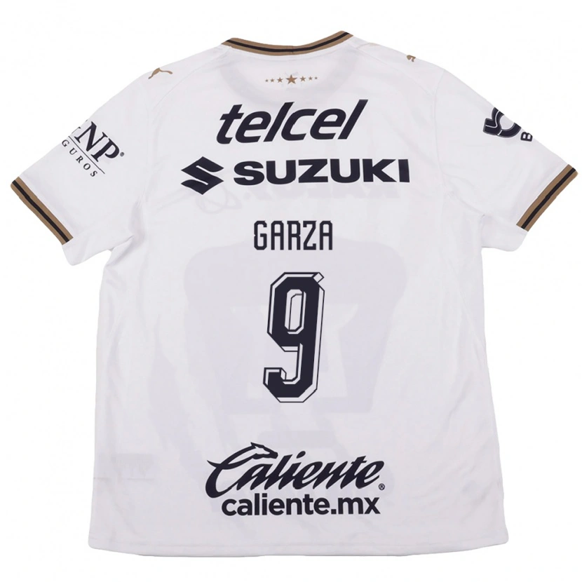 Danxen Niño Camiseta Dinora Garza #9 Blanco Negro Marrón 2ª Equipación 2026/27 La Camisa