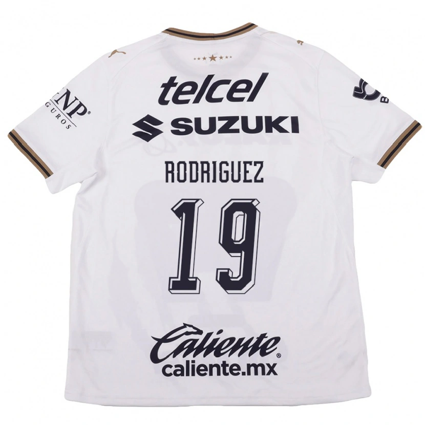 Danxen Niño Camiseta Yaneisy Rodriguez #19 Blanco Negro Marrón 2ª Equipación 2026/27 La Camisa