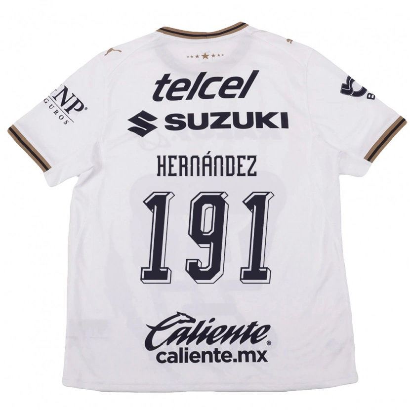 Danxen Niño Camiseta Marco Hernández #191 Blanco Negro Marrón 2ª Equipación 2026/27 La Camisa