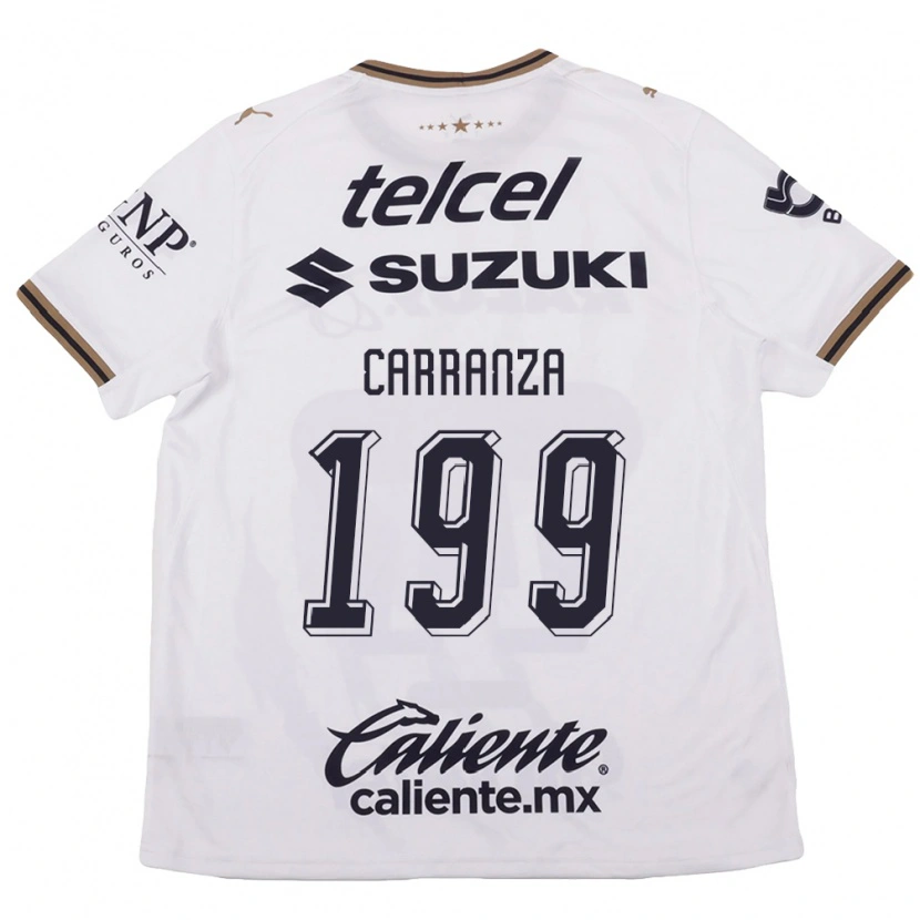 Danxen Niño Camiseta Kléber Carranza #199 Blanco Negro Marrón 2ª Equipación 2026/27 La Camisa