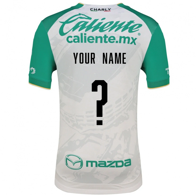 Danxen Niño Camiseta Su Nombre #0 Verde Claro Blanco 2ª Equipación 2026/27 La Camisa