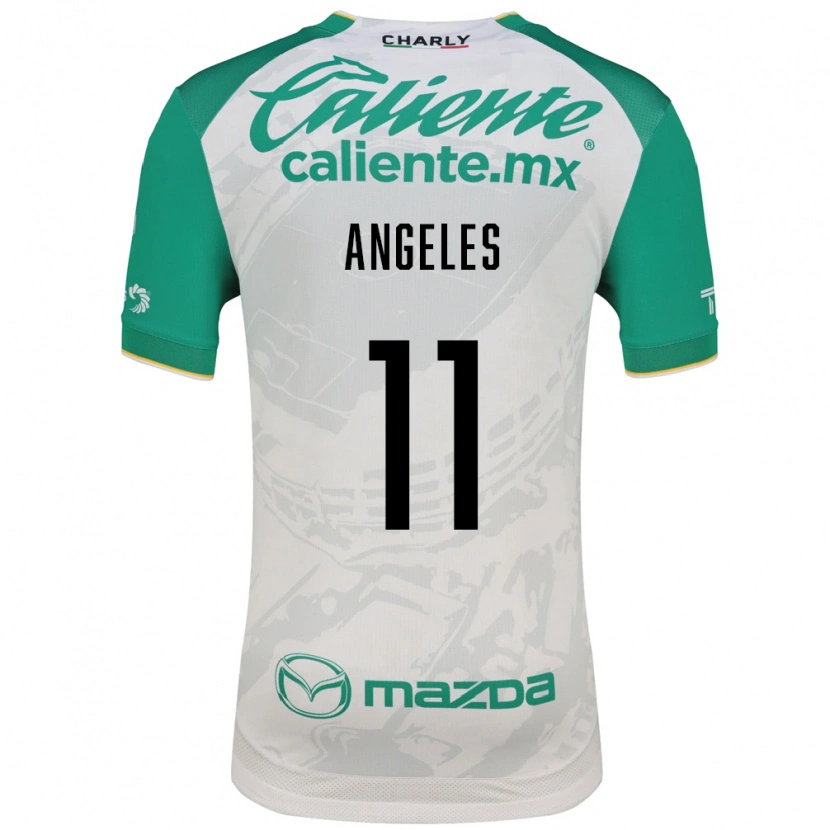 Danxen Niño Camiseta Lizbeth Ángeles #11 Verde Claro Blanco 2ª Equipación 2026/27 La Camisa
