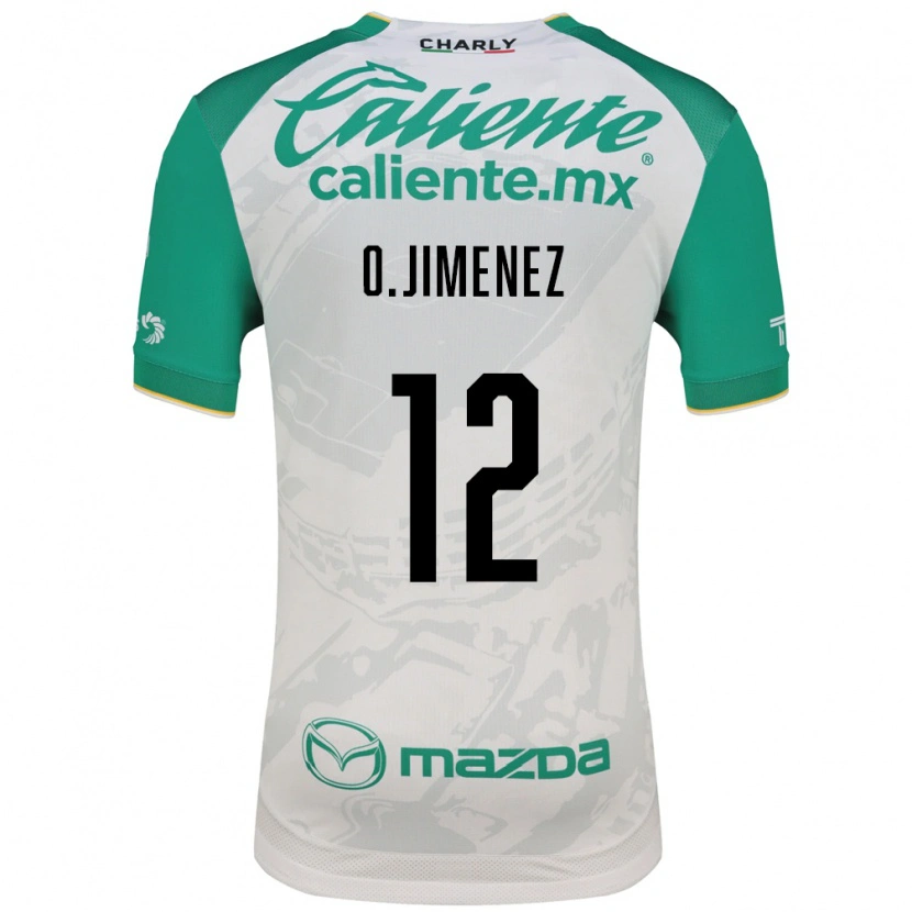 Danxen Niño Camiseta Oscar Jimenez #12 Verde Claro Blanco 2ª Equipación 2026/27 La Camisa