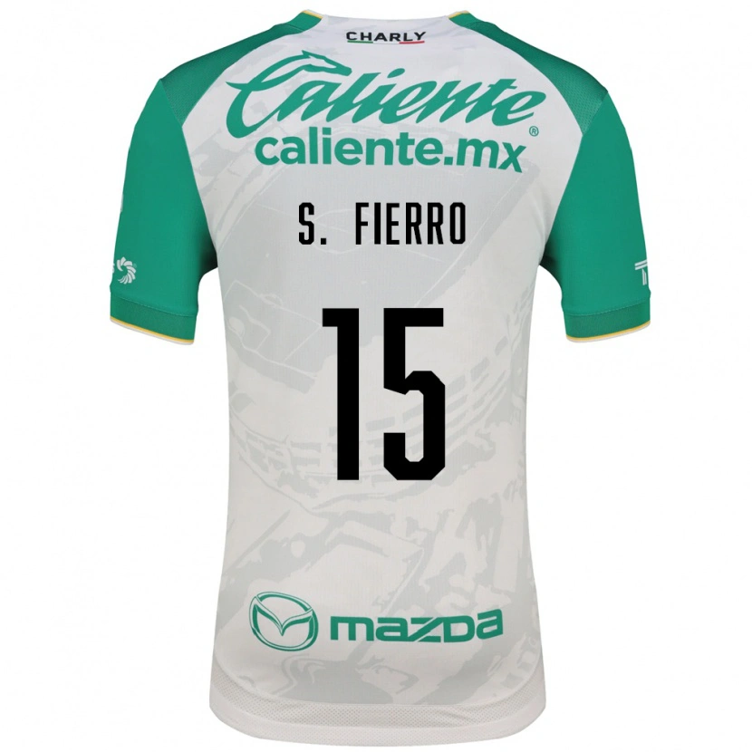 Danxen Niño Camiseta Sebastián Fierro #15 Verde Claro Blanco 2ª Equipación 2026/27 La Camisa